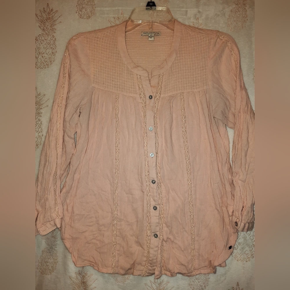 ✨️2 For $10✨️ AEO Women's Button-Up Top. Size S.
